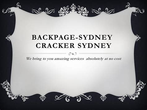 backpage sydney|BackPage Australia 